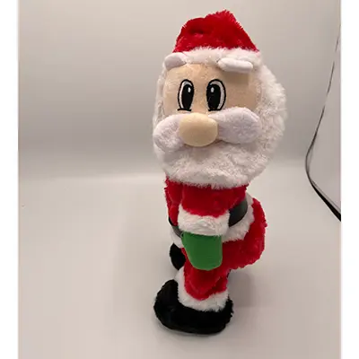 Foto uit de officiële melding: Dancing Santa: Shake Your Booty Kerstversiering — risico: Milieu