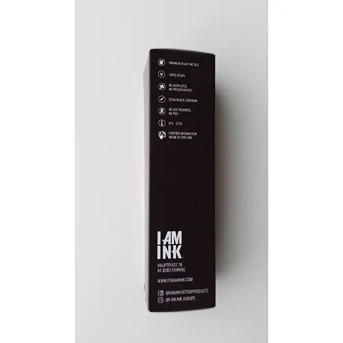Foto dell’avviso ufficiale: I AM INK First Generation 5 Inchiostro per tatuaggi — rischio: Rischio chimico
