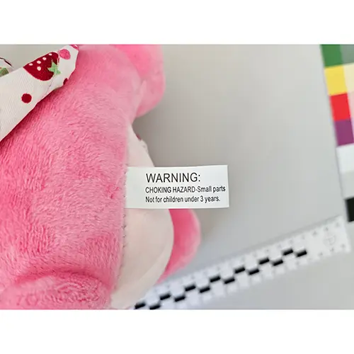 Foto aus der offiziellen Meldung: FTU Plush toys Weiches Spielzeug — Risiko: Ersticken