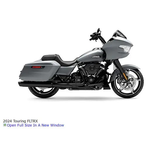 Photo from the official notice: HARLEY-DAVIDSON CVO Street Glide, CVO Road Glide, CVO Road Glide ST, Street Glide, Road Glide motorcycle — injuries risk