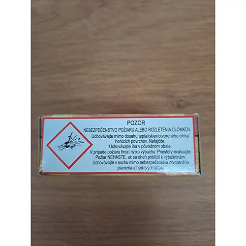 Photo de l’avis officiel: Privatex-Pyro s.r.o. Megatresk explo Feux d'artifice — risque: Blessures (A12/03166/24)