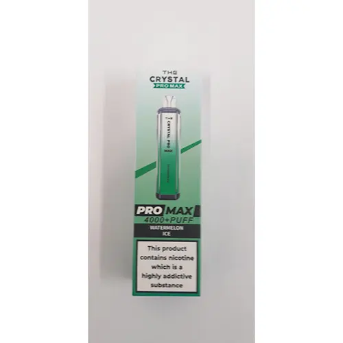 Photo de l’avis officiel: The Crystal PRO MAX 4000+ puff Cigarette électronique jetable — risque: Risque chimique