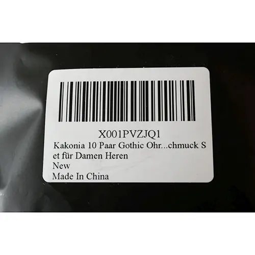 Zdjęcie z oficjalnego zgłoszenia: Kakonia 10 Paar Gothic Ohrringe für Damen Vintage Punk Retro Silber Fledermaus Schlange Schwert Kolczyki — ryzyko: Chemiczne