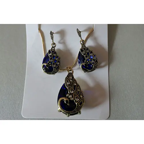Photo de l’avis officiel: TOFBS Jewellery Set for Wife Girlfriend (Blue) Ensemble de bijoux — risque: Risque chimique
