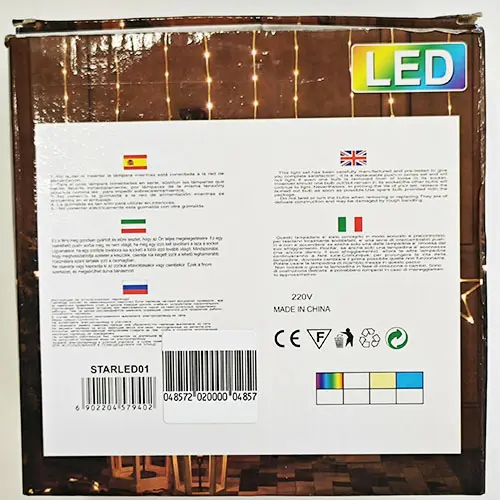 Photo de l’avis officiel: LED Chaîne d'éclairage — risque: Choc électrique (A12/03131/24)