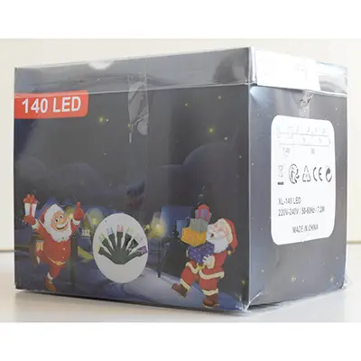 Photo de l’avis officiel: 140 LED Chaîne d'éclairage — risque: Choc électrique