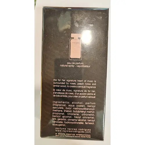 Foto dell’avviso ufficiale: Narciso Rodriguez for her Profumo — rischio: Rischio chimico