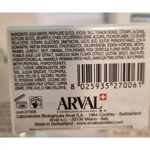 Foto dell’avviso ufficiale: Arval Activap Crema viso — rischio: Rischio chimico