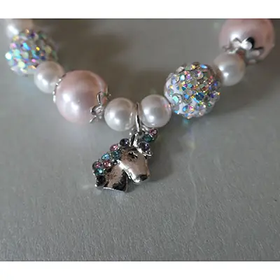 Photo from the official notice: LUTER Einhorn Armband, rosa Einhorn Charm Armband für Mädchen Niedliches Verstellbares Einhorn Armba bracelet — chemical risk