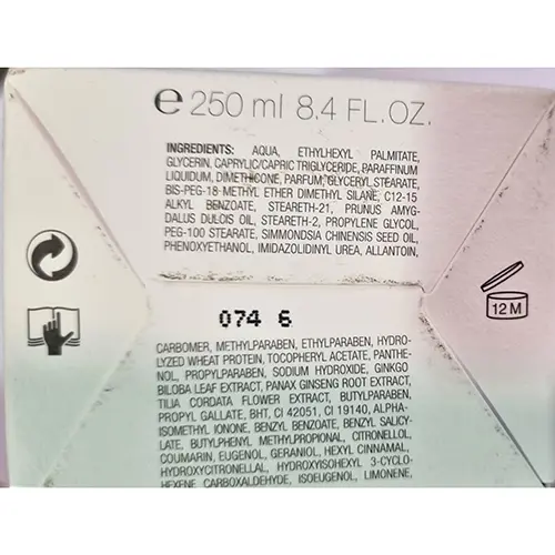 Photo de l’avis officiel: Collistar Fluido di benessere Lotion pour le corps — risque: Risque chimique