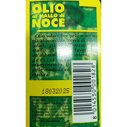 Foto do aviso oficial: Kodrap Olio all'estratto di carota Óleo corporal — risco: Químico