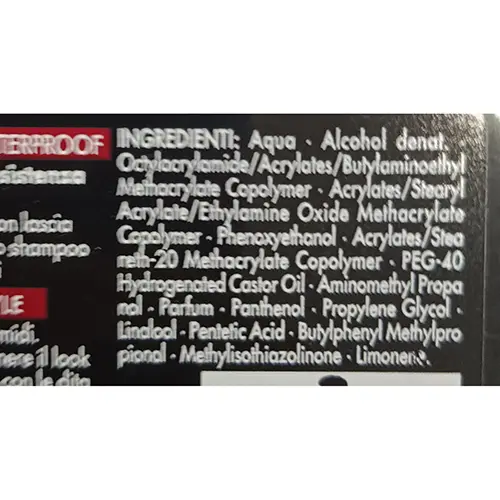 Photo de l’avis officiel: TESTANERA Power gel Gel capillaire — risque: Risque chimique