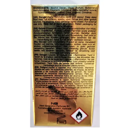 Photo de l’avis officiel: NG Golddigger Parfum — risque: Risque chimique