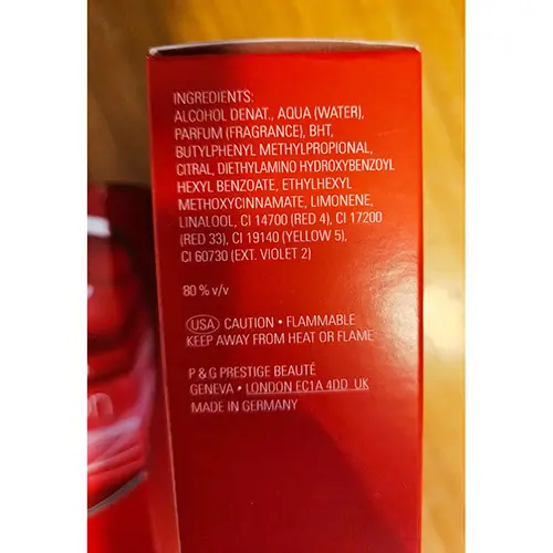 Photo de l’avis officiel: PUMA Urban Motion Woman Parfum — risque: Risque chimique