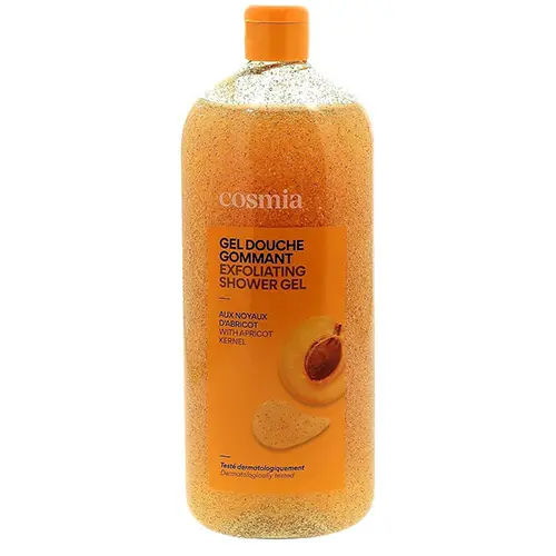 Foto uit de officiële melding: COSMIA Gel douche gommant aux noyaux d'abricot Douchegel — risico: Microbiologische risico's (A12/03333/24)