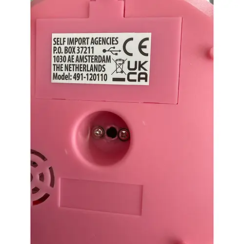 Foto uit de officiële melding: Hjärtformad discolampa — risico: Milieu