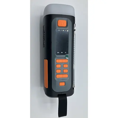 Photo from the official notice: Dynamo Emergency radio multi-function outdoor radio — environment risk
