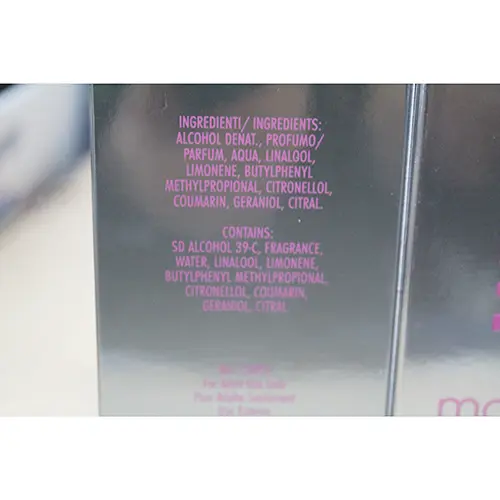 Photo de l’avis officiel: Gai Mattiolo Woman's Eau de toilette — risque: Risque chimique