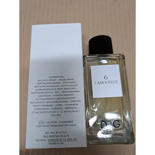Foto dell’avviso ufficiale: Dolce Gabbana 6 L'amoureux Eau de toilette — rischio: Rischio chimico