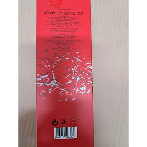 Photo de l’avis officiel: Occhi verdi Batik Mousse de bain — risque: Risque chimique
