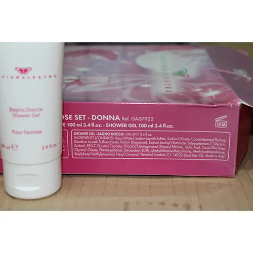 Photo de l’avis officiel: Sofia Balestra Sofia en Rose Gel douche — risque: Risque chimique