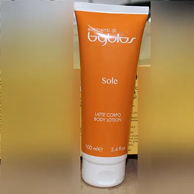Photo de l’avis officiel: Byblos Sole Lait pour le corps — risque: Risque chimique (A12/03469/24)