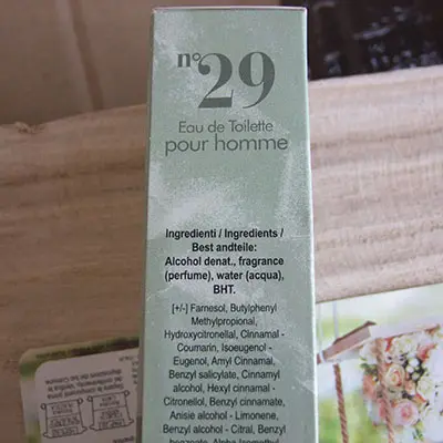 Photo de l’avis officiel: DolciSguardi profumi n° 29 Eau de toilette — risque: Risque chimique