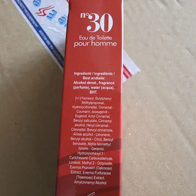 Photo de l’avis officiel: DolciSguardi profumi n° 30 Eau de toilette — risque: Risque chimique