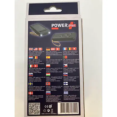 Photo de l’avis officiel: POWER PLUS Manta Solar USB Powerbank — risque: Risque chimique & Environnement