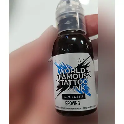Photo de l’avis officiel: World Famous Tattoo Ink LIMITLESS Encre de tatouage — risque: Risque chimique (A12/03459/24)