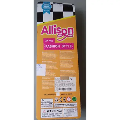 Foto do aviso oficial: Allison Allison Fashion Style / Collect we Boneca de plástico — risco: Químico
