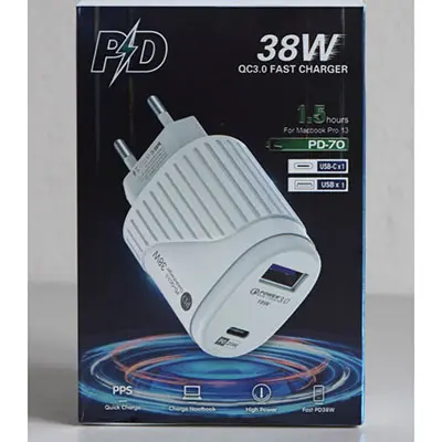 Photo de l’avis officiel: Tengda 20W PD Power Adapter, PD+QC3.0 Quickcharger 38W Chargeur USB — risque: Choc électrique