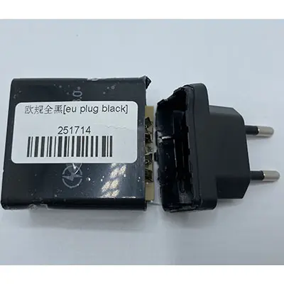 Foto uit de officiële melding: KERSEN EU plug black Lader — risico: Milieu