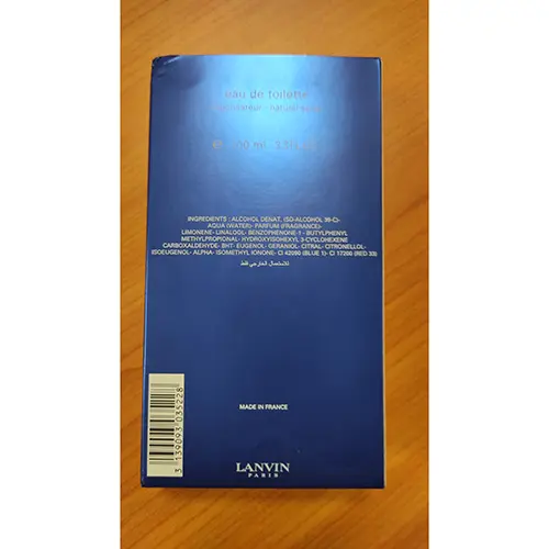 Foto dell’avviso ufficiale: Lanvin Oxygene Eau de toilette — rischio: Rischio chimico