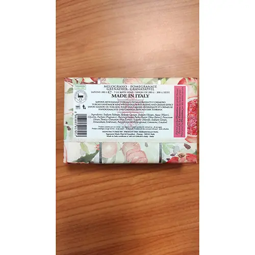 Photo de l’avis officiel: La Florentina Melograno Savon — risque: Risque chimique