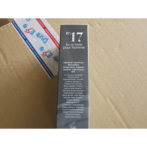 Photo de l’avis officiel: DolciSguardi profumi n° 17 Eau de toilette — risque: Risque chimique