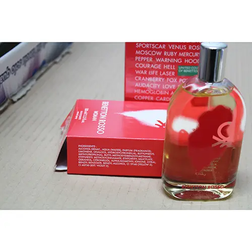 Photo de l’avis officiel: BENETTON Rosso Woman Eau de toilette — risque: Risque chimique