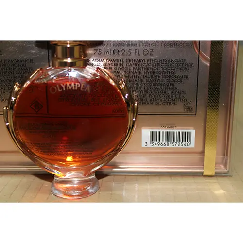 Photo de l’avis officiel: Paco Rabanne Olympea Parfum et lotion pour le corps — risque: Risque chimique