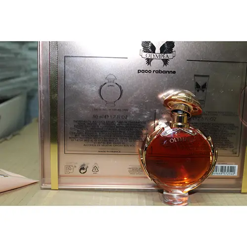 Photo de l’avis officiel: Paco Rabanne Olympea Parfum et lotion pour le corps — risque: Risque chimique