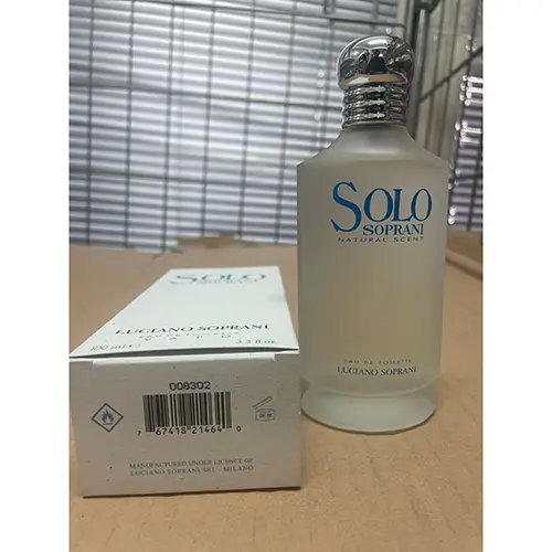 Photo de l’avis officiel: Luciano Soprani Solo Soprani Eau de toilette — risque: Risque chimique