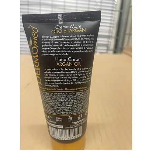 Foto dell’avviso ufficiale: Dermomed Olio di Argan effetto seta Crema per le mani — rischio: Rischio chimico