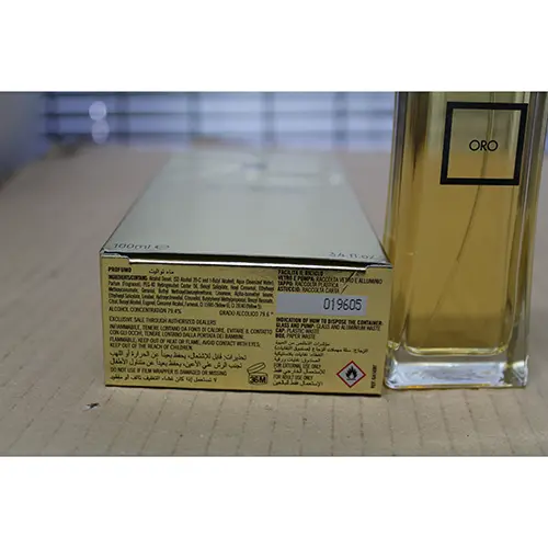 Photo de l’avis officiel: Renato Balestra Oro Femme Eau de toilette — risque: Risque chimique