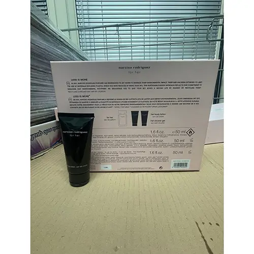 Photo from the official notice: Narciso Rodriguez Eau de parfum - Body lotion - Shower gel cosmetic set — chemical risk