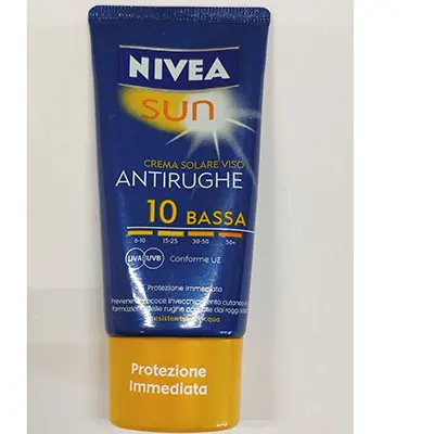 Photo de l’avis officiel: Nivea Crema solare viso Crème solaire — risque: Risque chimique