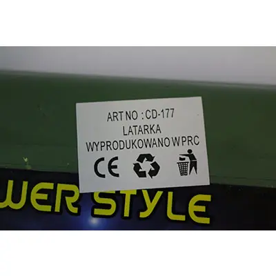 Photo from the official notice: Power Style Power Light / YL Laser 303 laser pointer — damage to sight risk