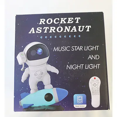 Foto do aviso oficial: ITSHINY Rocket Astronaut, Music star light and night light Projetor de brinquedos — risco: Lesões oculares