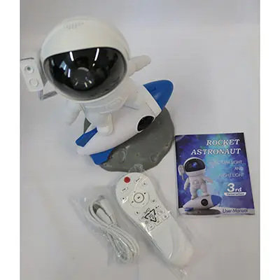 Foto do aviso oficial: ITSHINY Rocket Astronaut, Music star light and night light Projetor de brinquedos — risco: Lesões oculares