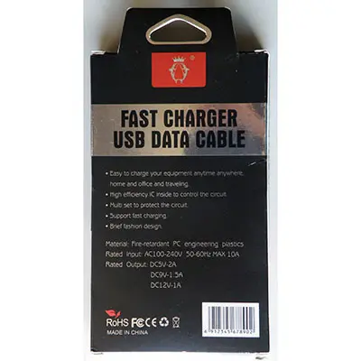 Foto dell’avviso ufficiale: Feitun FAST CHARGER, TRAVEL ADAPTER Caricabatterie USB — rischio: Scossa elettrica