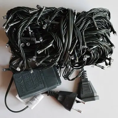 Photo de l’avis officiel: 240L LED DECORATION LIGHTS Chaîne d'éclairage — risque: Brûlures & Choc électrique