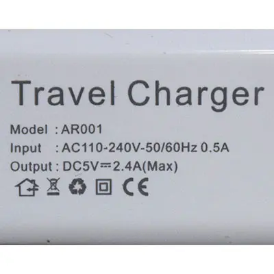 Photo de l’avis officiel: Alien Travel Charger Chargeur USB — risque: Choc électrique